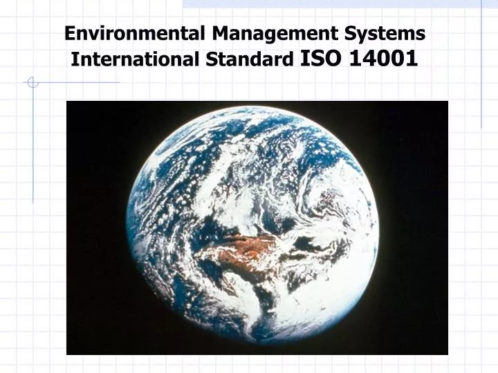environmental management systems international standard iso 14001