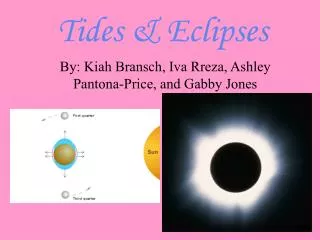 Tides &amp; Eclipses