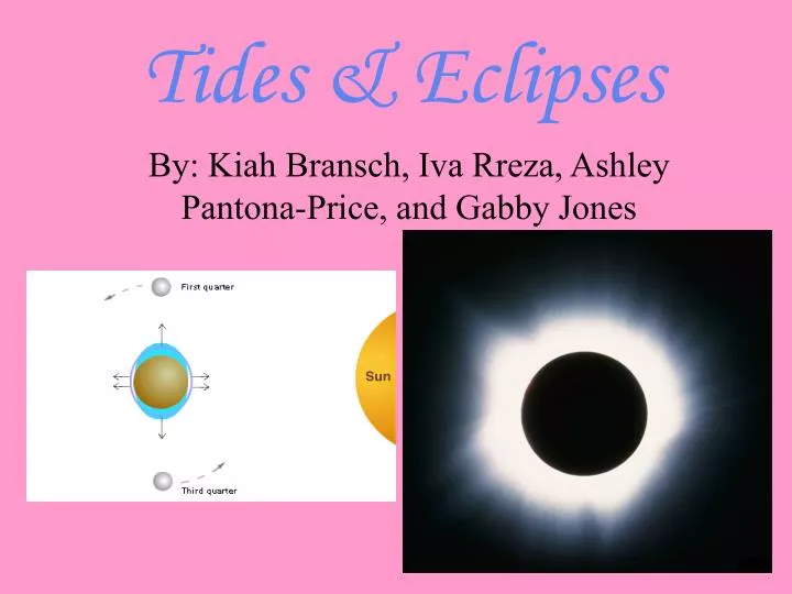 tides eclipses