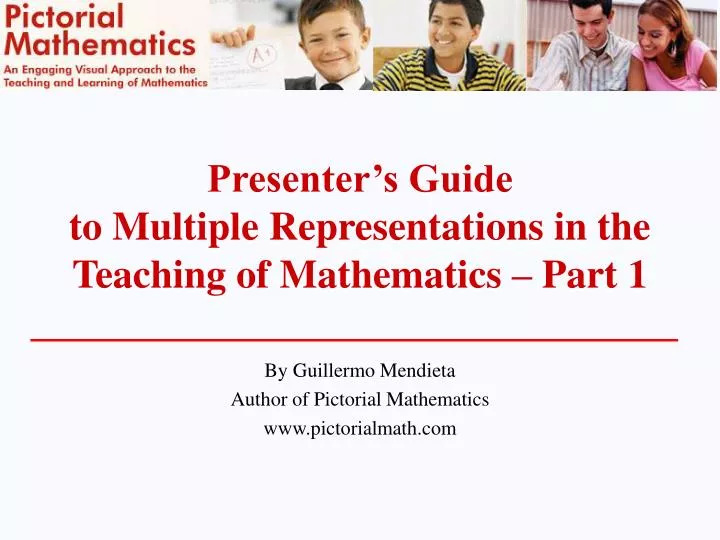 presenter s guide to multiple representations in the teaching of mathematics part 1