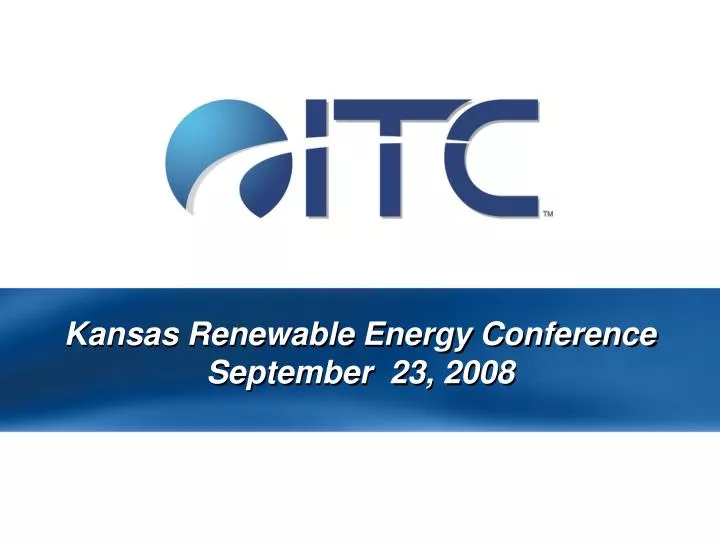 kansas renewable energy conference september 23 2008