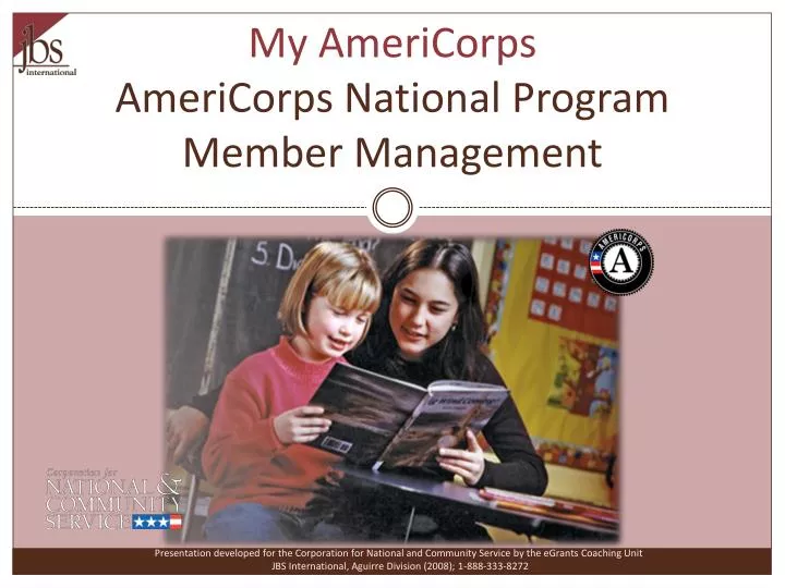 my americorps americorps national program member management