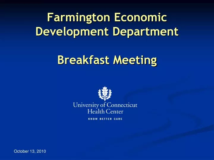 farmington economic development department breakfast meeting