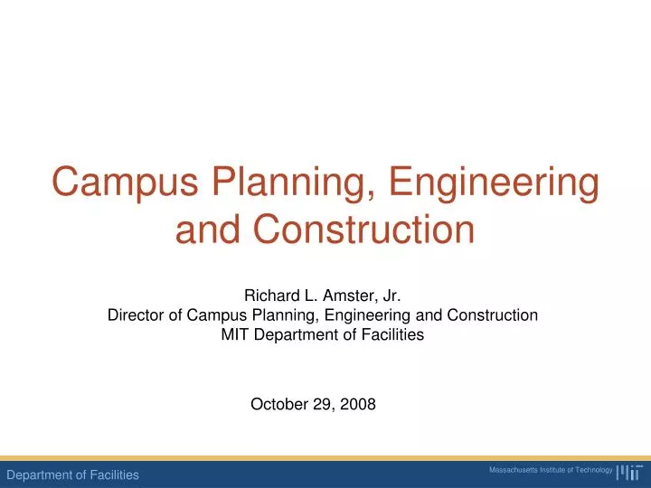 campus planning engineering and construction