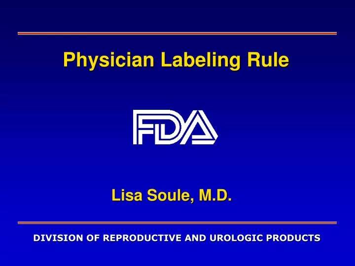 physician labeling rule