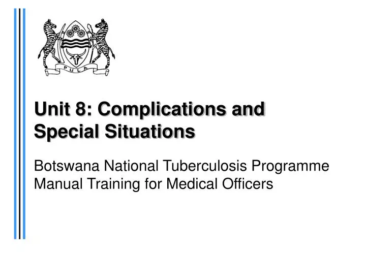 unit 8 complications and special situations