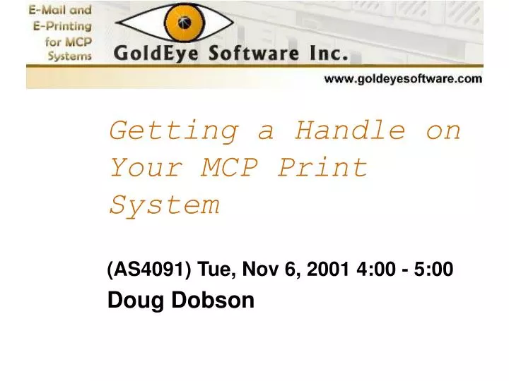 getting a handle on your mcp print system