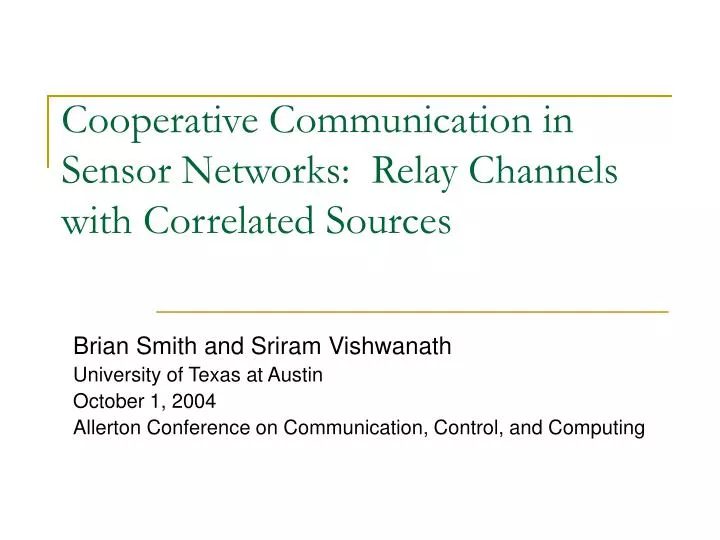 cooperative communication in sensor networks relay channels with correlated sources