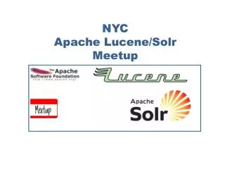 NYC Apache Lucene/Solr Meetup