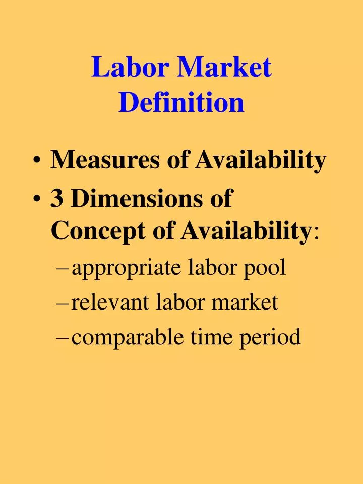 labor market definition