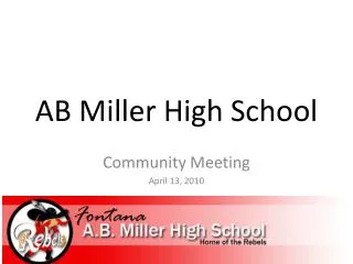 AB Miller High School