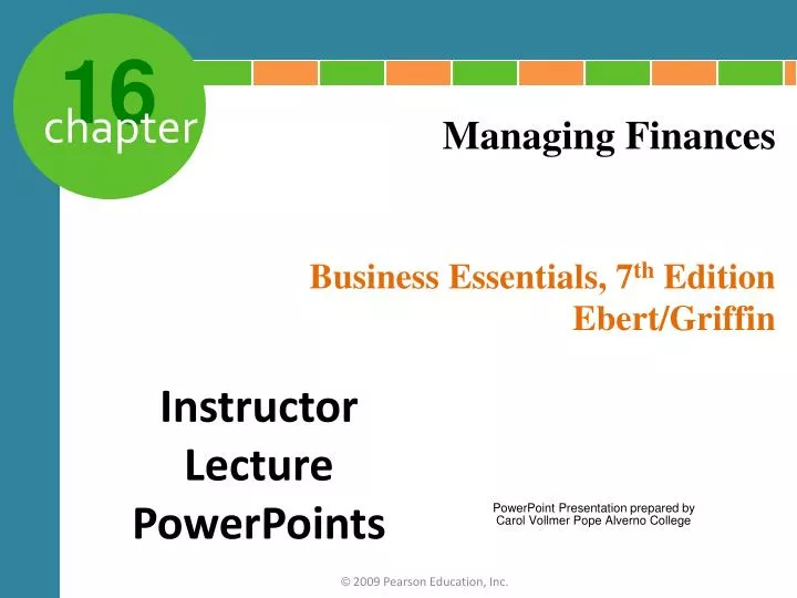 business essentials 7 th edition ebert griffin