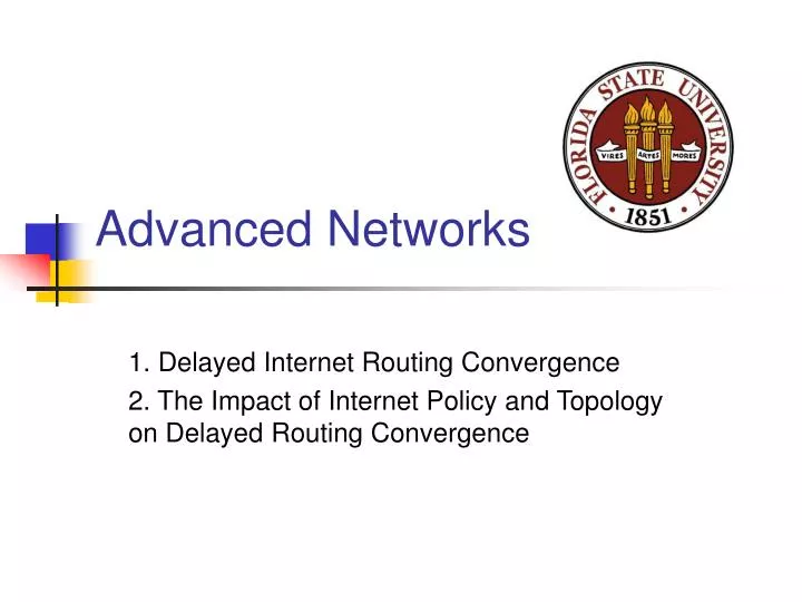 advanced networks