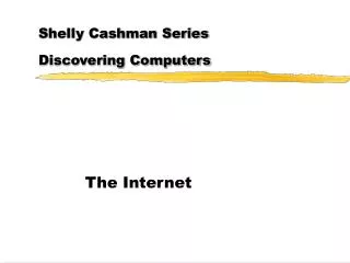 Shelly Cashman Series Discovering Computers