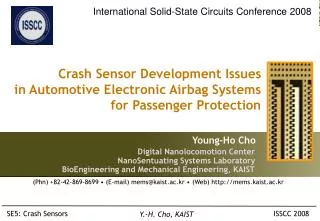 Crash Sensor Development Issues in Automotive Electronic Airbag Systems for Passenger Protection