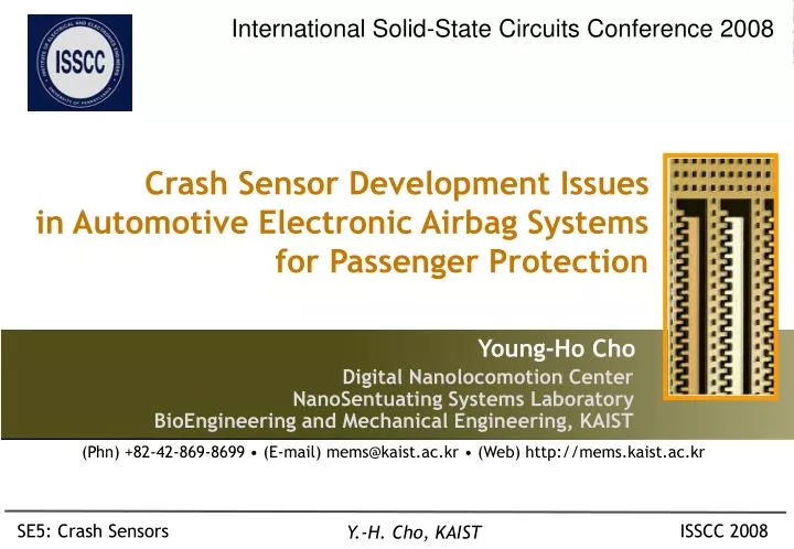 crash sensor development issues in automotive electronic airbag systems for passenger protection