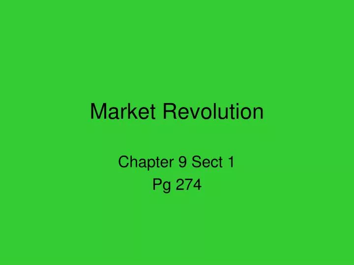 market revolution