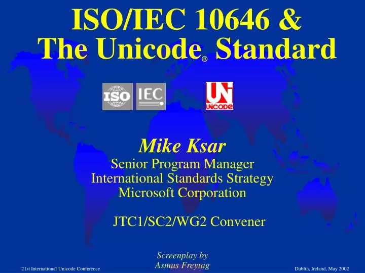 iso iec 10646 the unicode standard