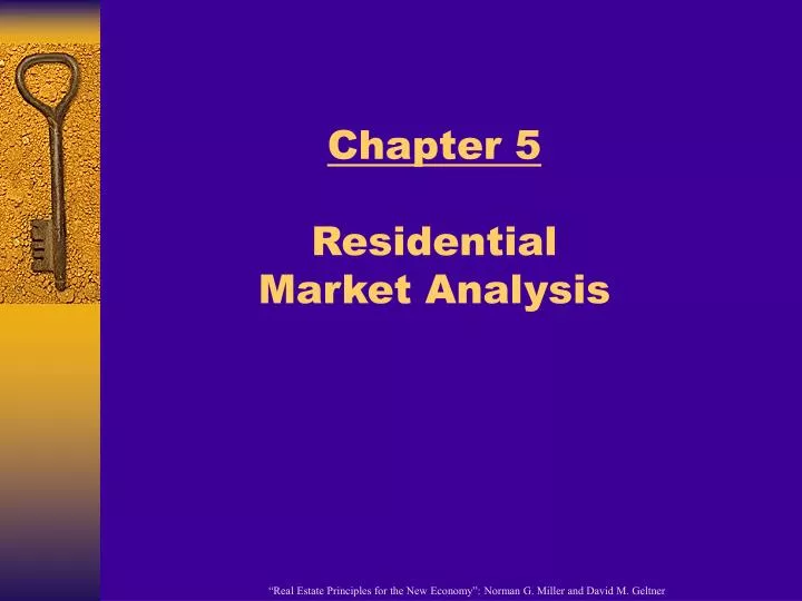 chapter 5 residential market analysis