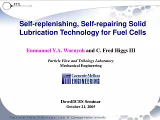 Self-replenishing, Self-repairing Solid Lubrication Technology for Fuel Cells