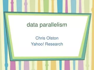 data parallelism