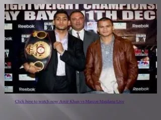 Watch Amir Khan vs Marcos Maidana Boxing Live 11 december 10