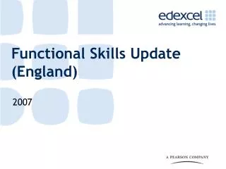 Functional Skills Update (England)