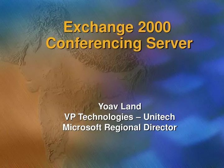 exchange 2000 conferencing server