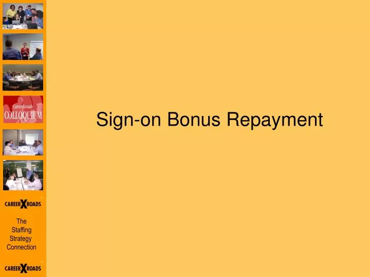 sign on bonus repayment