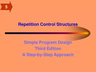 Repetition Control Structures