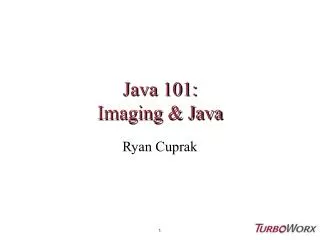 Java 101: Imaging &amp; Java