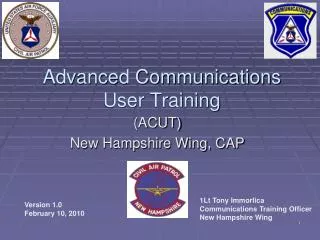Advanced Communications User Training