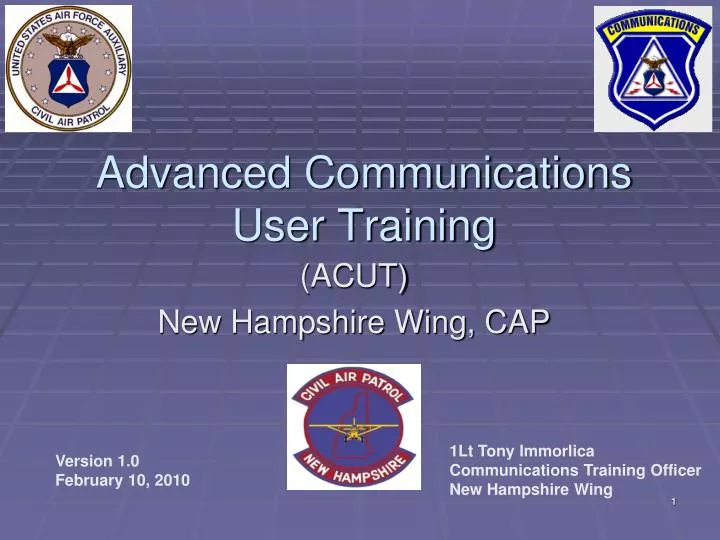 advanced communications user training