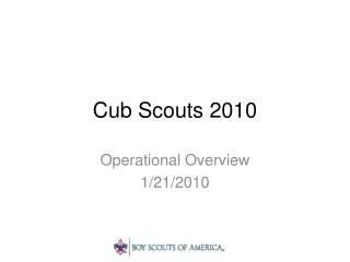 Cub Scouts 2010