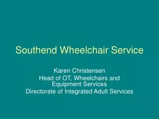 Southend Wheelchair Service