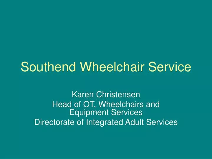 southend wheelchair service