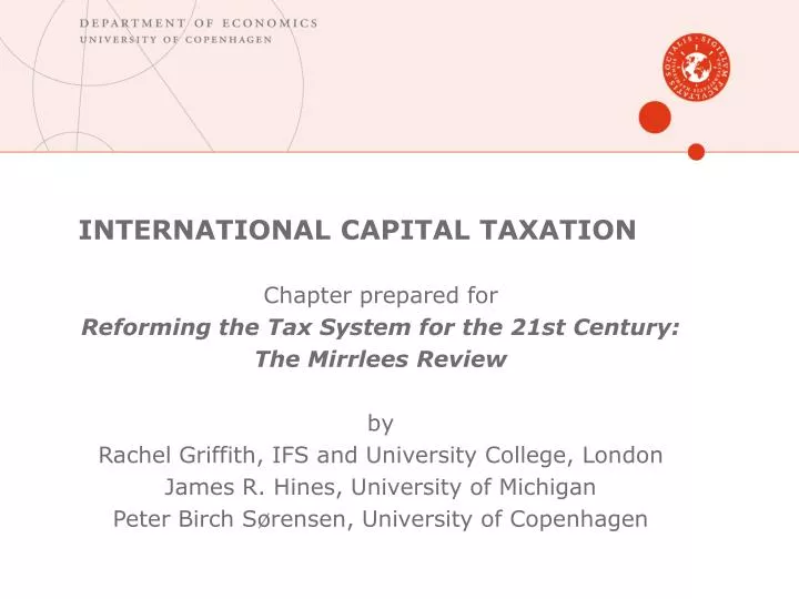 international capital taxation