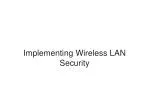 Implementing Wireless LAN Security - slide 1