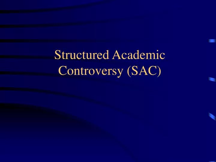 structured academic controversy sac
