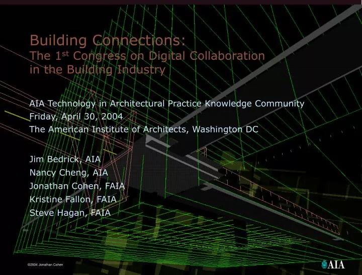 building connections the 1 st congress on digital collaboration in the building industry