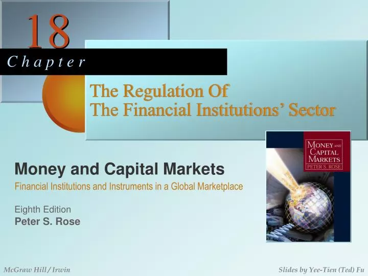 the regulation of the financial institutions sector