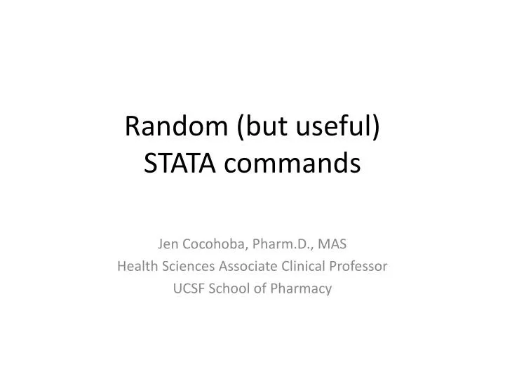 random but useful stata commands