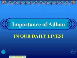 Importance of Adhan