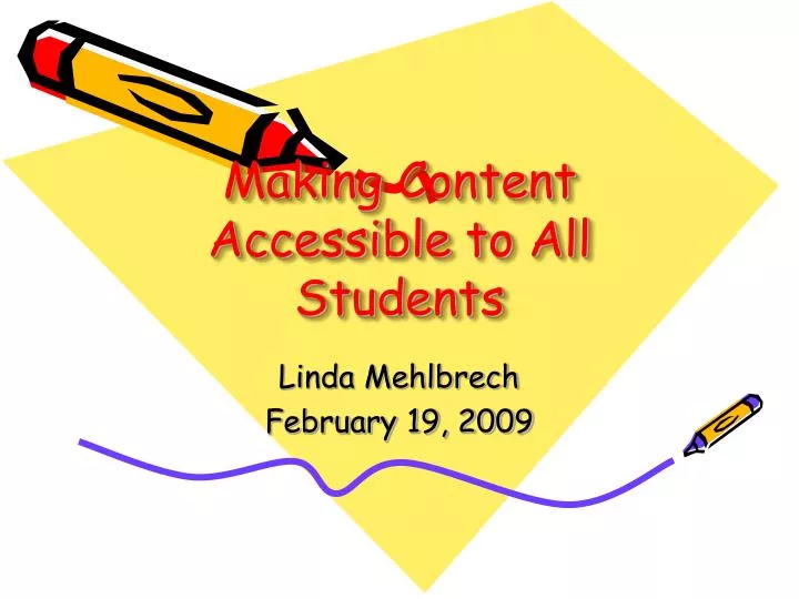 making content accessible to all students