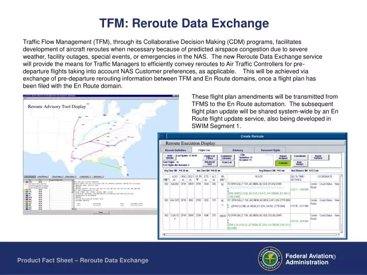 tfm reroute data exchange