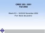 CMSC 203 / 0201 Fall 2002 - slide 1