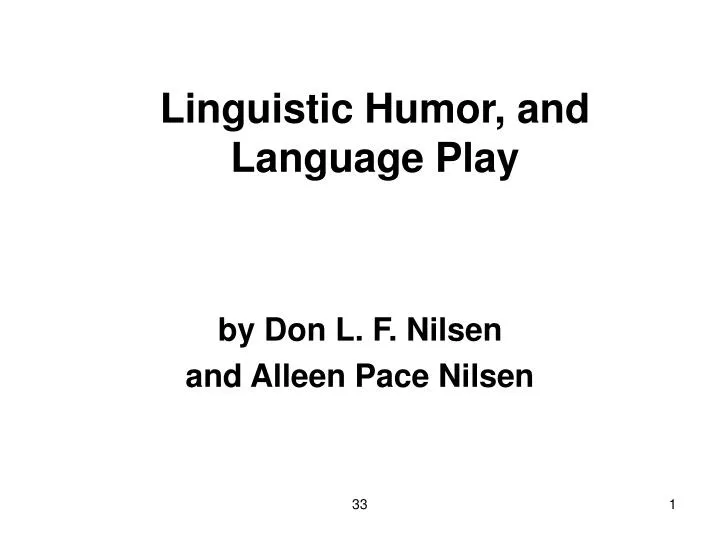 linguistic humor and language play