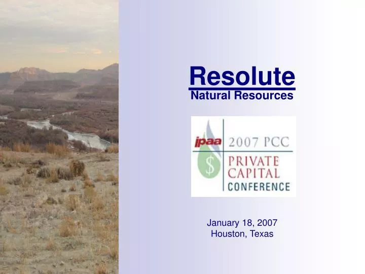 resolute natural resources