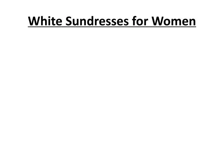 white sundresses for women