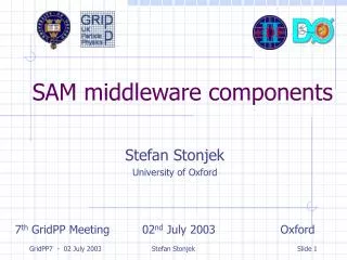 SAM middleware components